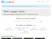 Tablet Screenshot of classhook.com